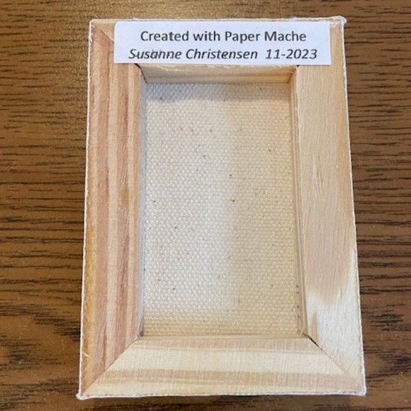 Mini Painting on Canvas with Easel - Red Flower - Picture 4 of 4